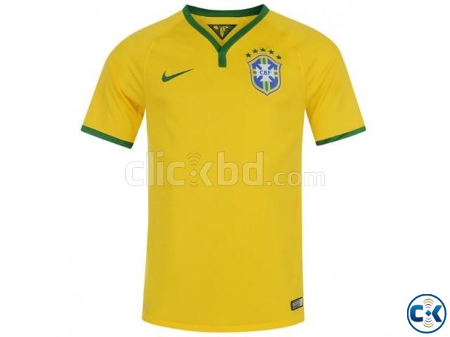 Nike Brazil Home Shirt 2014 large image 0