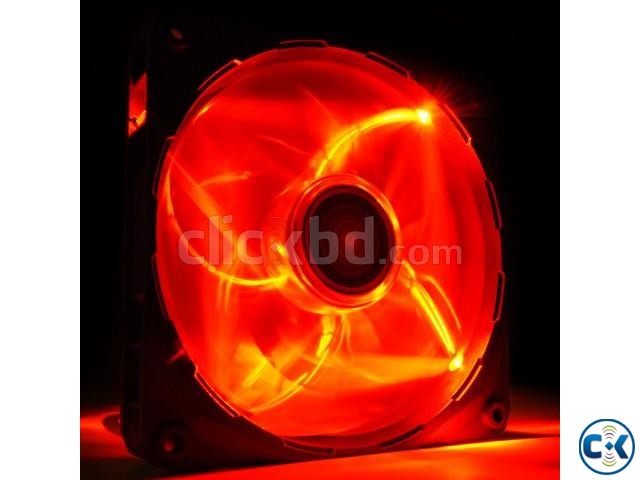 NZXT FZ-120mm LED Airflow Fan Series Cooling Case Fan - Red large image 0