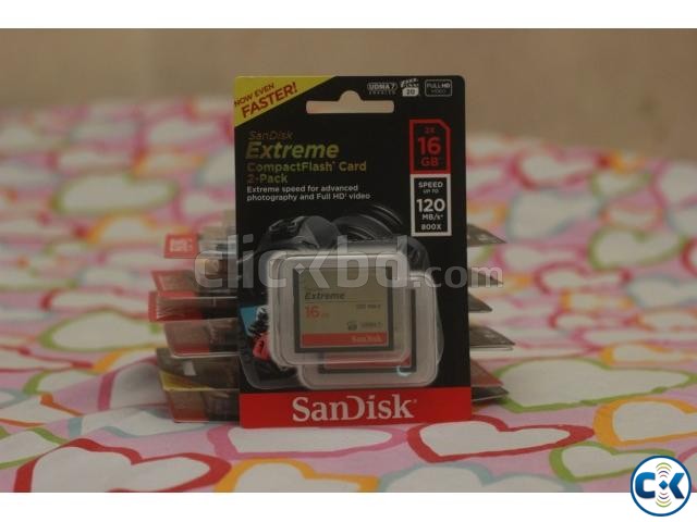 Sandisk 16gb 800x CF memory card Compact flash  large image 0