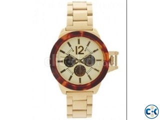 ASOS Tortoiseshell Detail Boyfriend Watch with Contrast Sub-