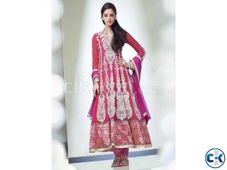 Stunning red magenta wedding anarkali suit