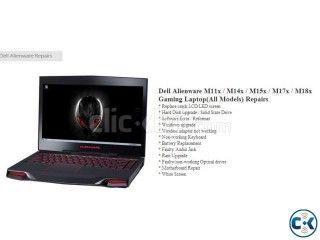 Dell Alienware Gaming Laptop All Models Repairs