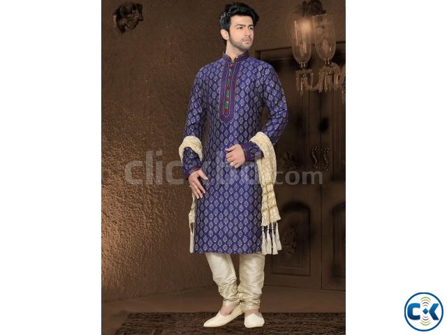 Royal Blue Art Silk Kurta large image 0