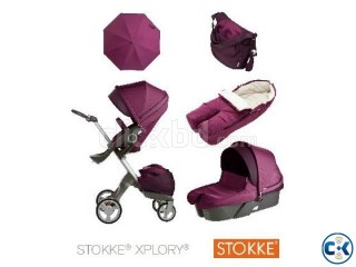 2014 STOKKE XPLORY V4 NEWBORN COMPLETE STROLLER