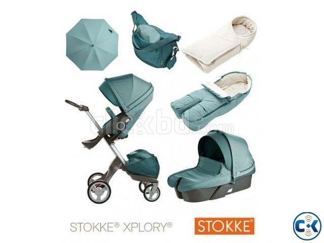 2014 STOKKE XPLORY V4 NEWBORN COMPLETE STROLLER large image 0