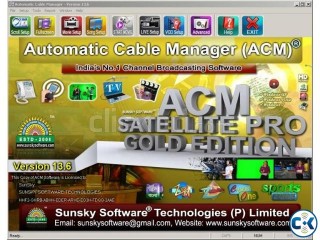 ACM Sat Pro Gold 13.6 Best Indian Cable Tv Soft