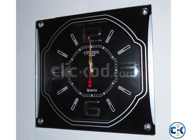 CITIZEN WALL CLOCK BLACK large image 0