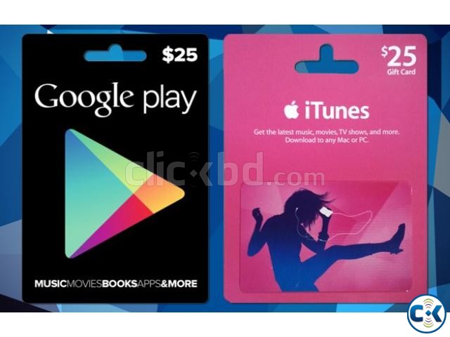 Gift Card - iTunes Google Play large image 0