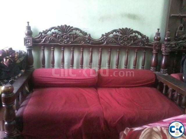 Gorgious wodden sofa so cheap large image 0