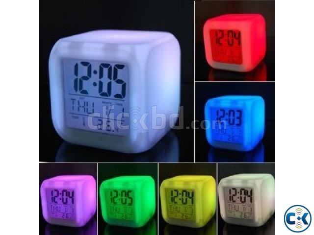 7 Color Changing Clock large image 0