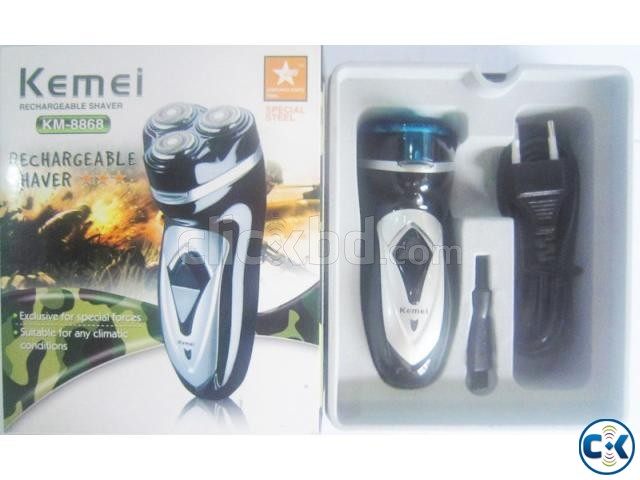 Kemei Rechargable Shaver KM-8868 New  large image 0