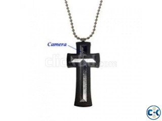 Spy Video Camera Cross Necklace