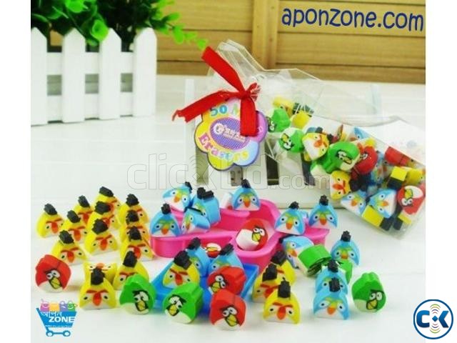 Mini Angry Birds Erasers 40 pics  large image 0