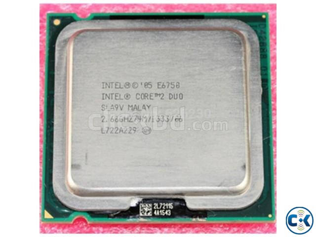 Intel Core 2 Duo Processor E6750 4M Cache 2.66 GHz 1333MHz large image 0