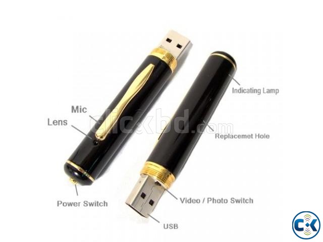 Spy Camera Pen 16GB New  large image 0