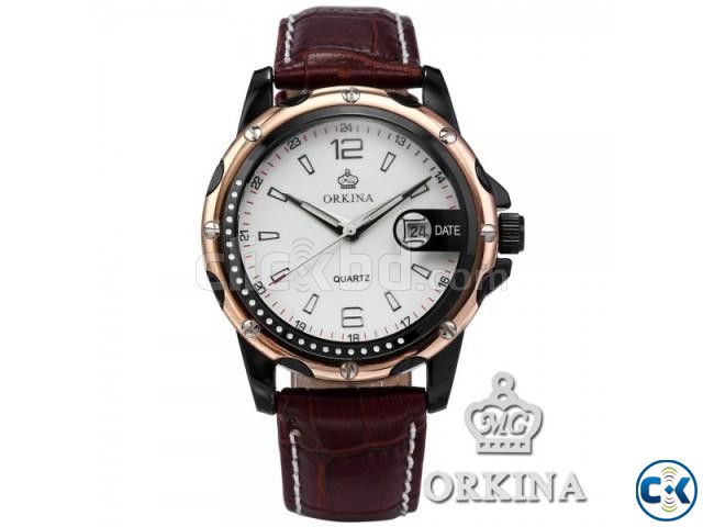 Orkina 6 Colors Mens Boyfriend Leather Date Sport Quartz Wri large image 0