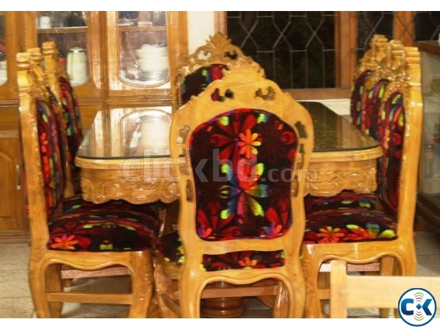 Royal Design Sagoon Made Dining Table with 8 Chair Set New large image 0