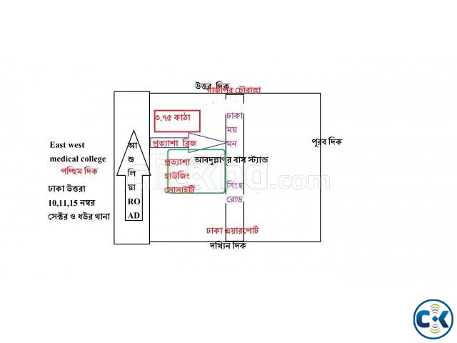 3.75 Ktha Plot Beside Prottasha Housing Society Gazipur City large image 0