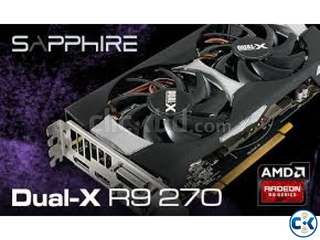 Sapphire r9 270x dual x 4gb graphics large image 0