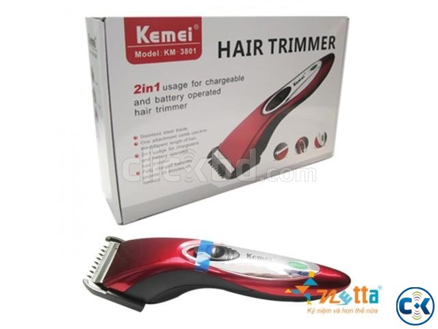 KEMEI Rechargable Clipper KM -3801 New  large image 0