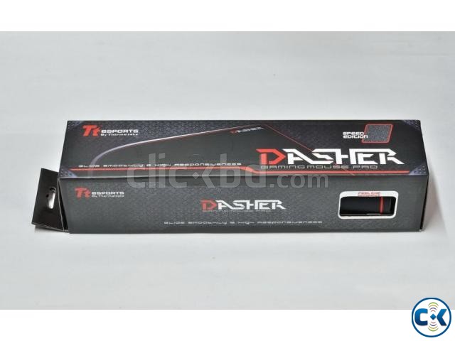 Tt eSports DASHER Gaming Mouse Pad Black  large image 0