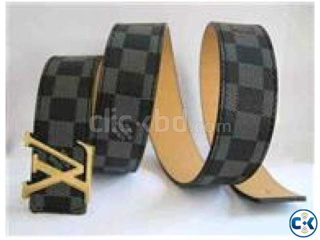 Louis Vuitton Belt LV golden buckle large image 0