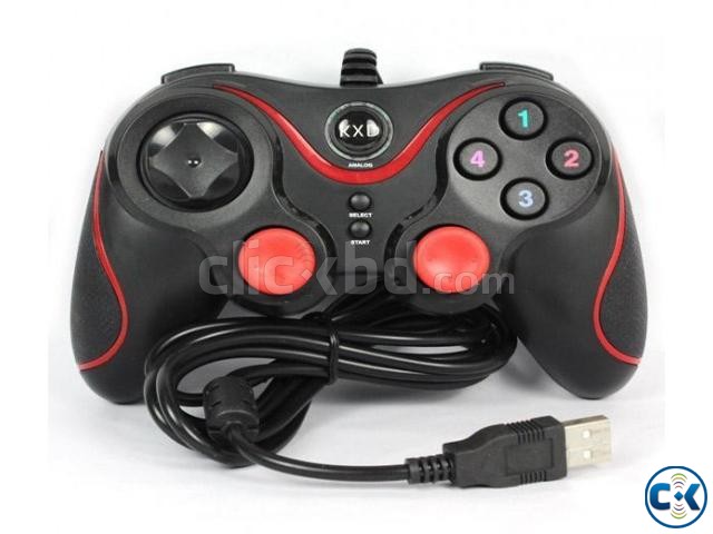 KXD 881S Single Gamepad Vibration Black  large image 0