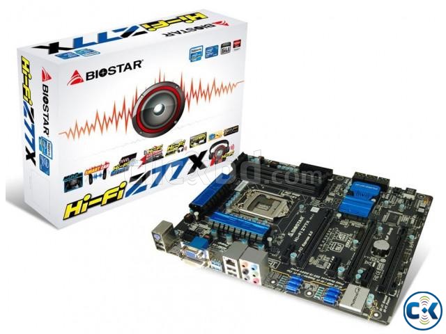 Biostar Hi-Fi Z77X Gaming Mainboard Intel 3rd and 2nd gen large image 0