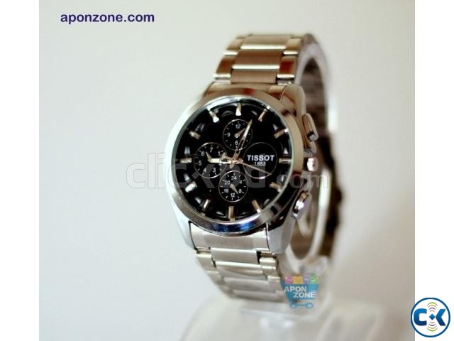 Tissot Black Dial Watch Code T02  large image 0