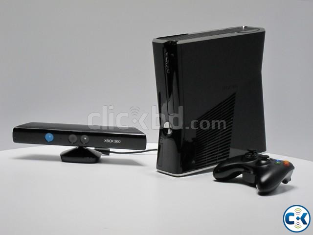 Xbox 360 slim 250gb with Kinect and 25 Games large image 0