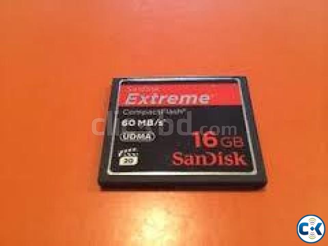 Sandisk Extream 16GB CF Caard 60MB s large image 0