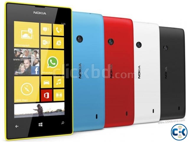 Nokia lumia 520 used wid no scratch box nd screen protect large image 0