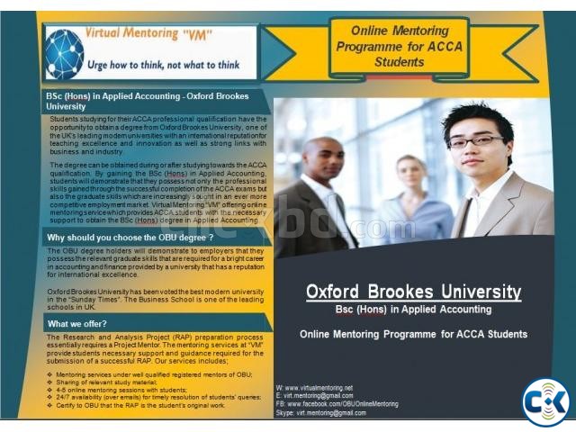 Quality OBU RAP Mentoring Services for ACCA Students afforda large image 0