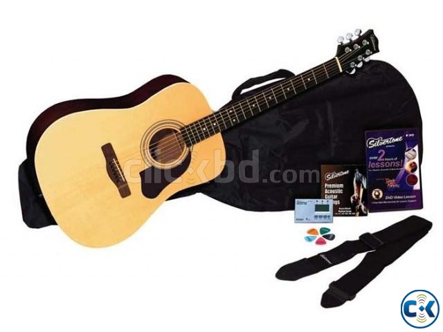 silvertone acoustic Guitar Jumboo large image 0