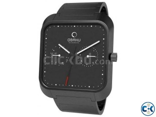 Obaku Harmony Black IP Stainless Steel Mens Watch