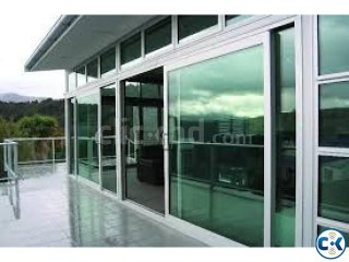 thai alumunium with glass sliding door