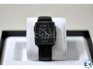 Pebble Steel Black Smart Watch Metal Band