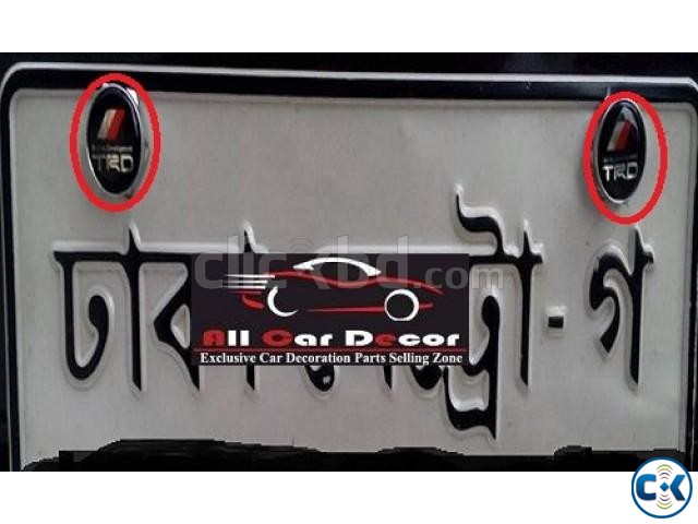 Car Logo License Plate Frame Car badge Bolt Screws Emblems large image 0