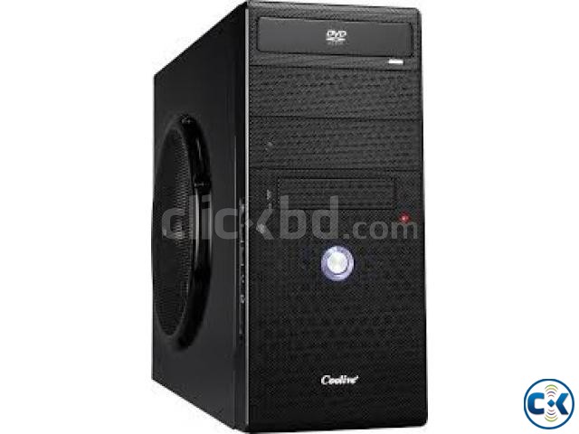 Core i3 Gaming PC Up 500GB 4GB DVD Case. large image 0