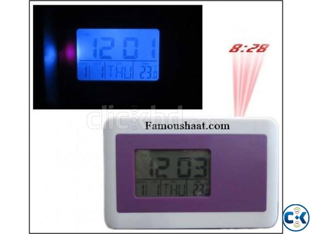 Multifunctional Projection Table Clock large image 0
