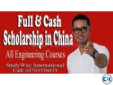 FULL CASH SCHOLARSHIP IN CHINA