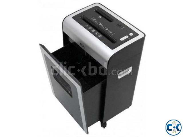 Deli 9915 10-Sheet Capacity 2m min Cross Cut Paper Shredder large image 0