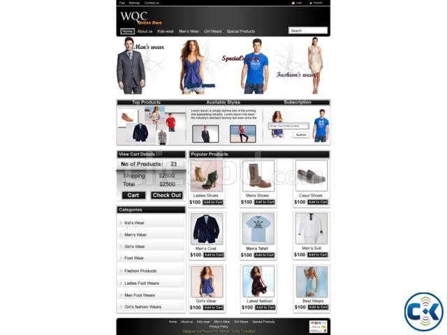 Free e-commerce website with payment system large image 0