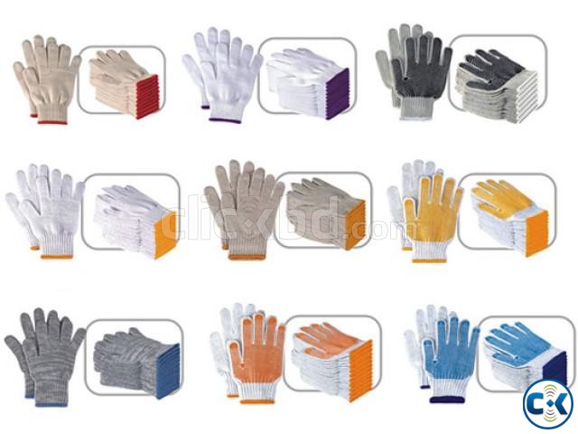 Cotton Hand Gloves for safety work large image 0