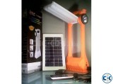 SOLAR ELECTRIC RECHARGEABLE 6W LAMP WITH POWER BANK