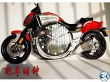 biker wall clock