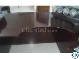 Office desk with file rek and oval shape table