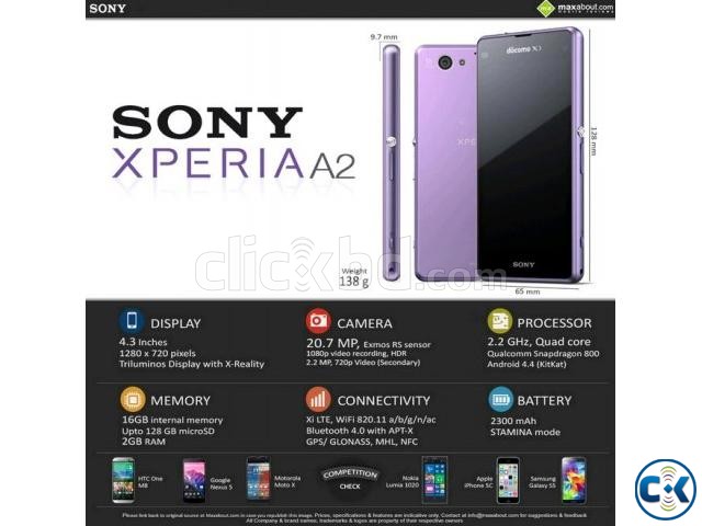 Experia A2 Sony Z2 Compact Came form Japan  large image 0