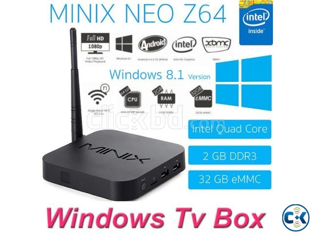 NEO Z64W Windows TV Box Mini PC Intel Z3735F 64-bit large image 0