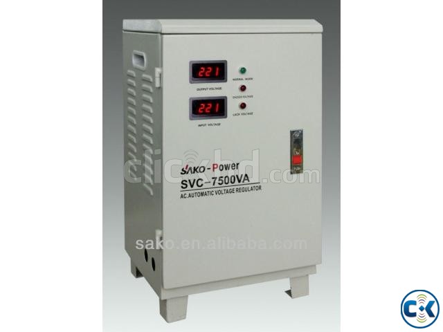 Power On Stabilizer SAKO SVR -7500 VA SERVO large image 0